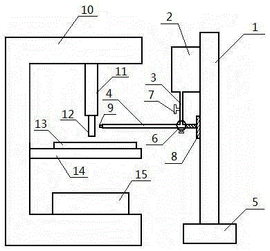 Mechanical device for automatic pouring of cutting fluid