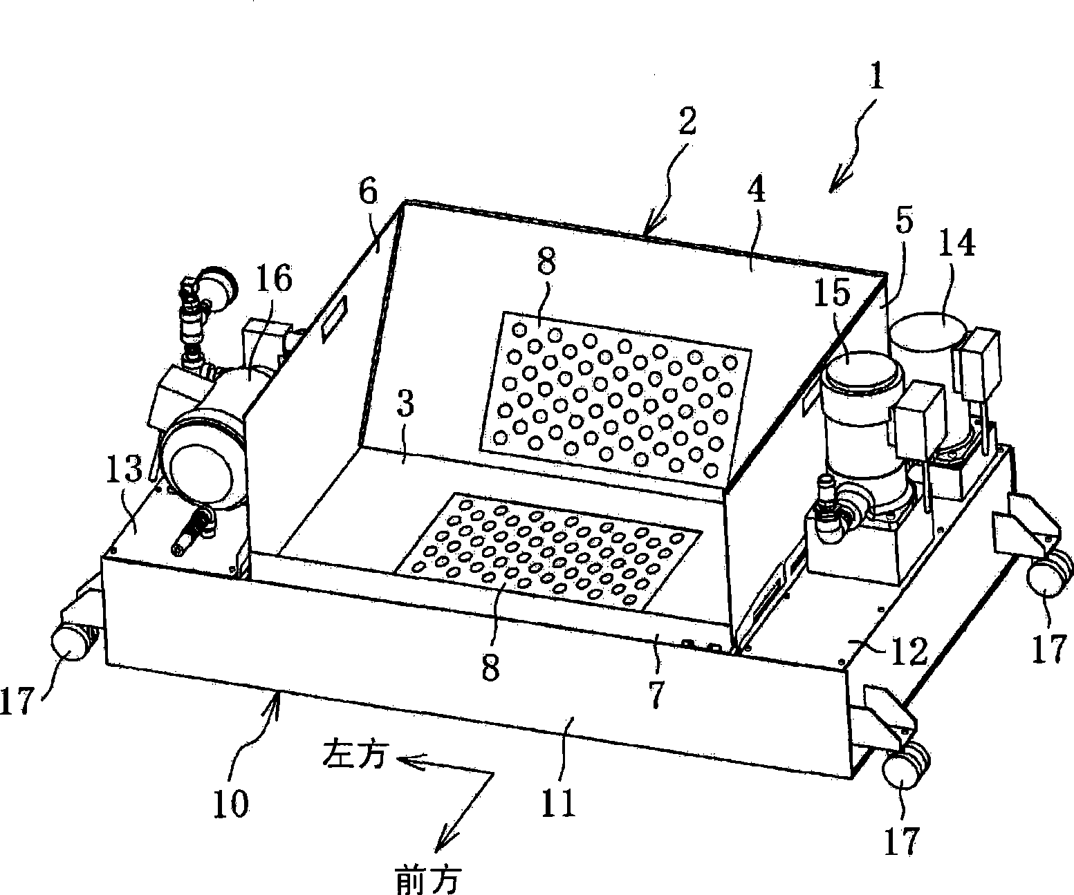 Device for filtering cutting fluid