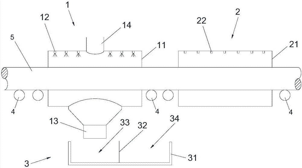 Surface dedusting device