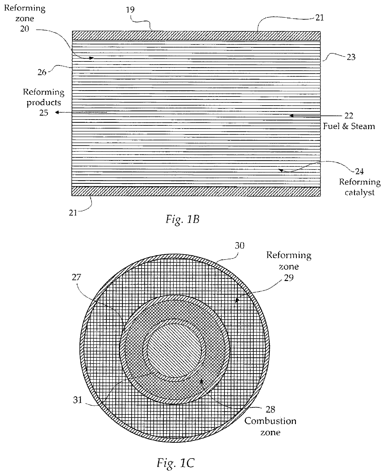 Catalytically heated fuel processor with replaceable structured supports bearing catalyst for fuel cell