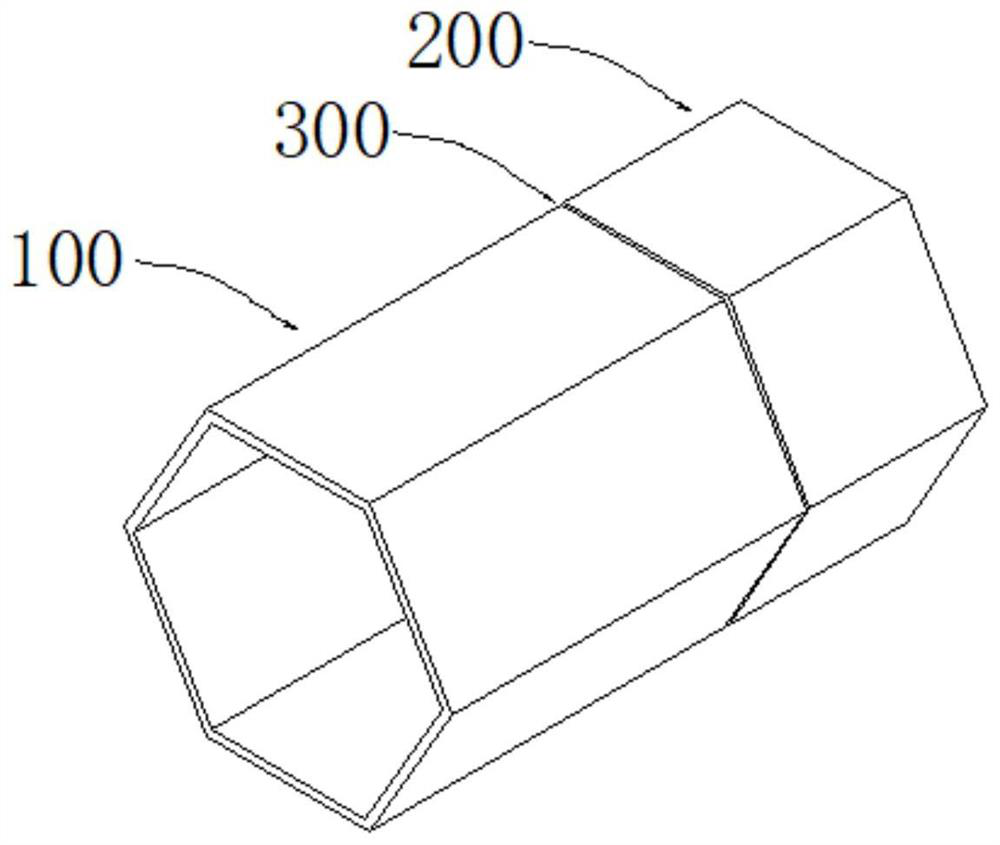 Welding method for polygonal structural part