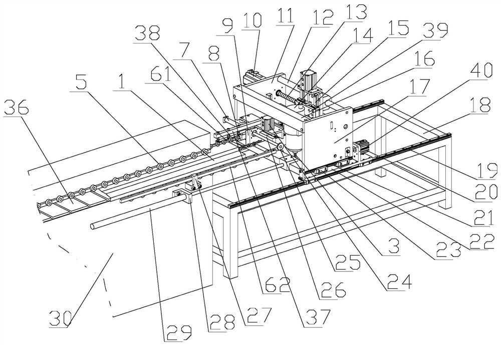 Three-centimeter flush all-in-one machine for machining interior door frame