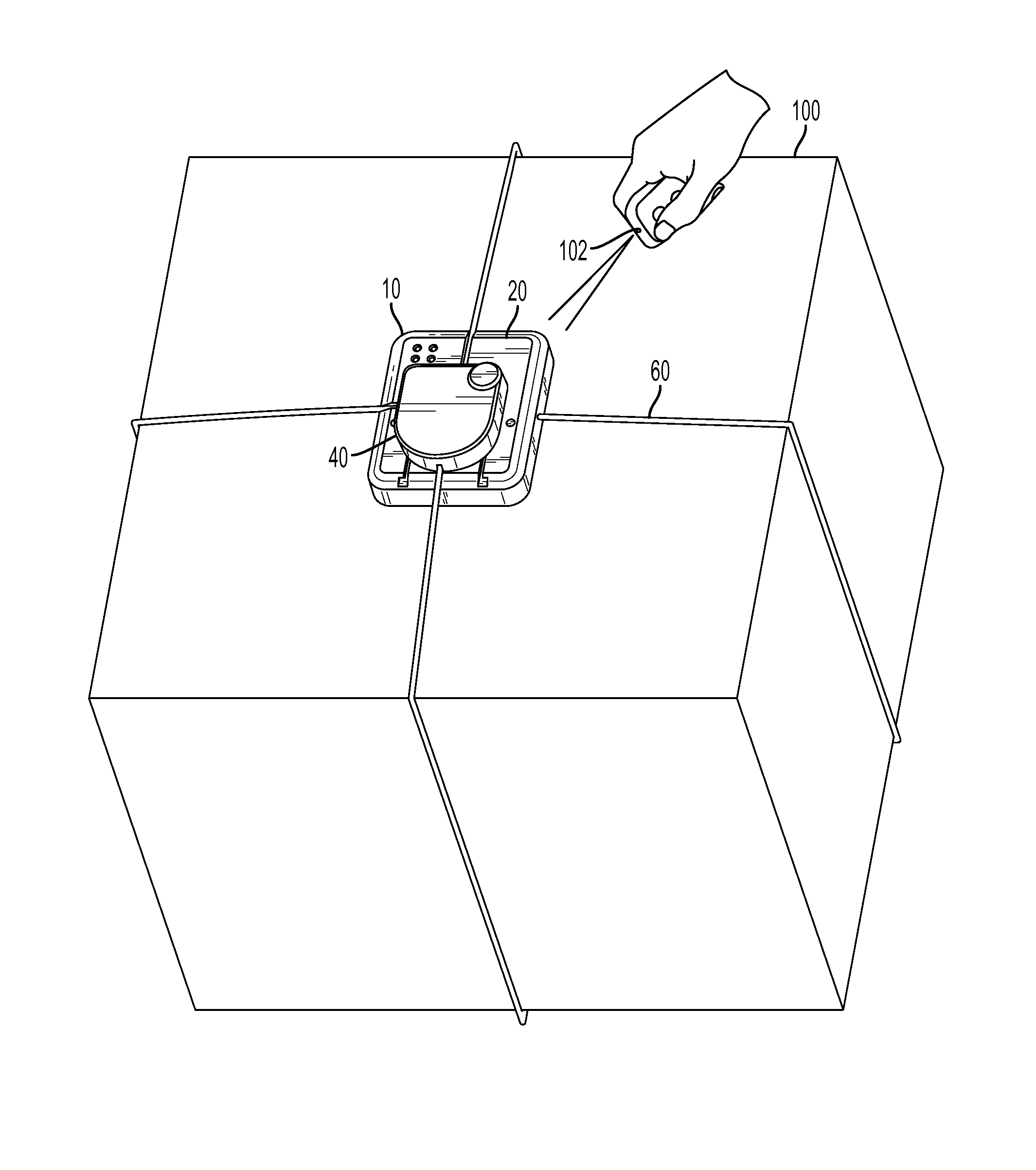 Security apparatus with tether