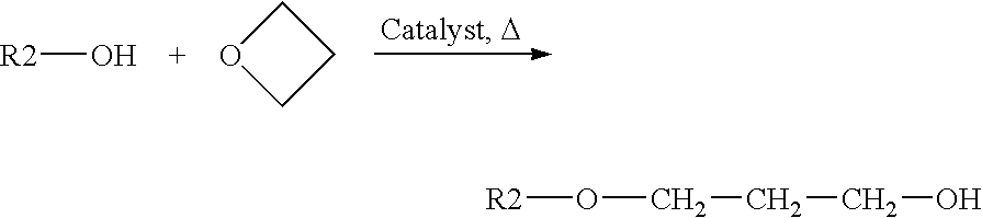 Compounds prepared by adding an oxetane derivative to an alcohol