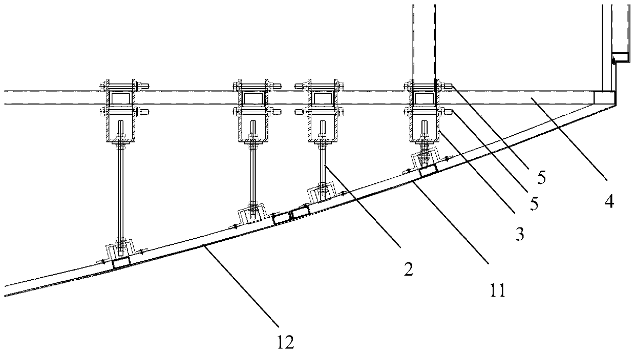 Stacked suspended ceiling installation system and installation method thereof