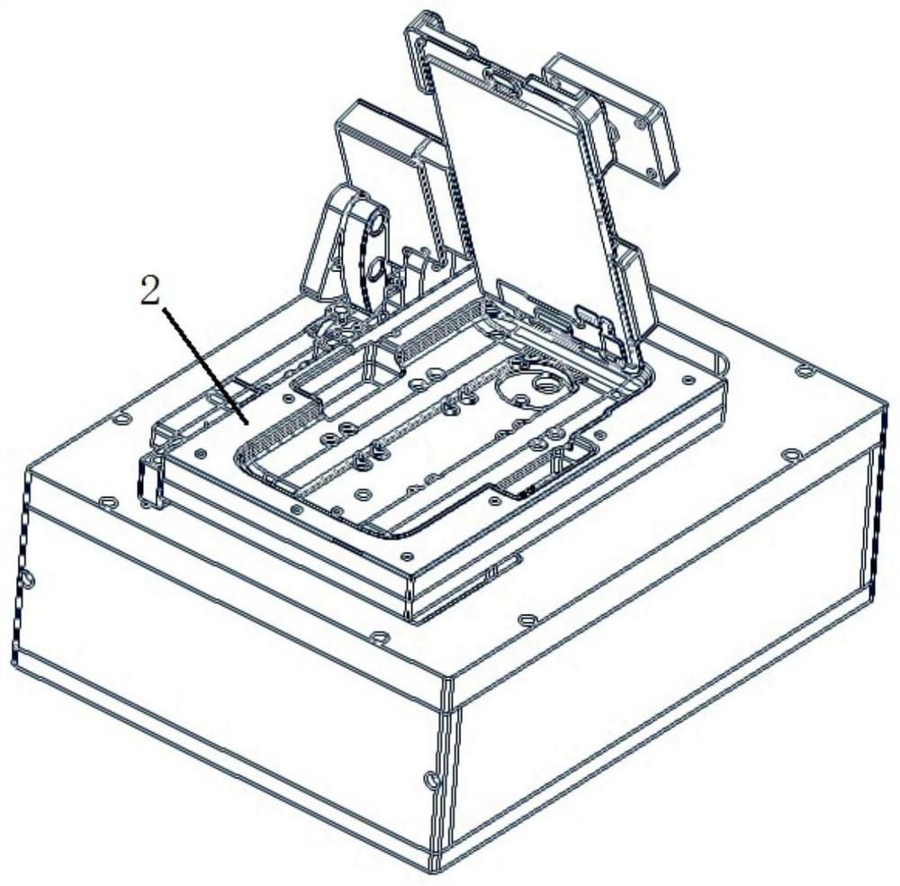 An adjustable device for matching and installing a display module and a mobile terminal base