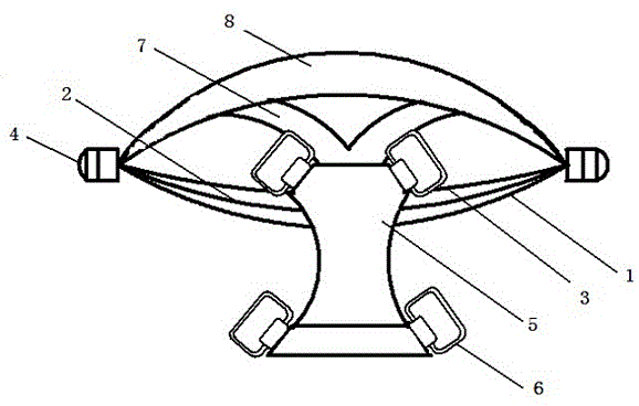 Telescopic umbrella capable of being carried on shoulders