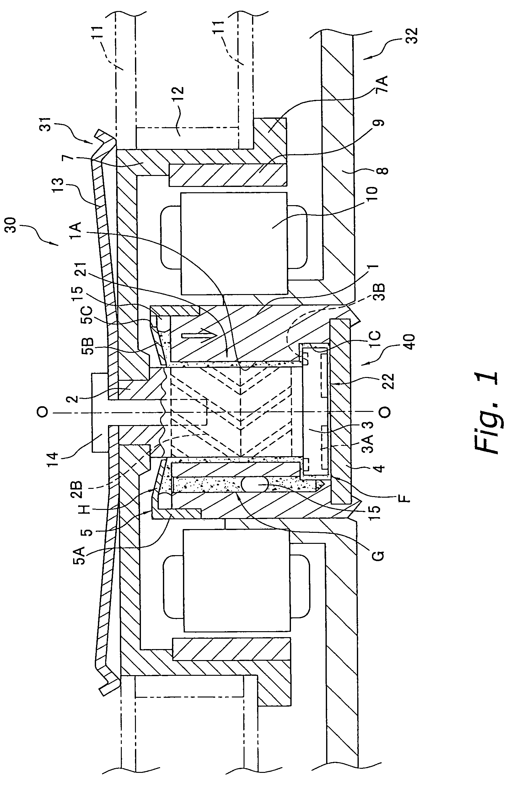 Hydrodynamic bearing type rotary device and recording and reproduction apparatus including the same