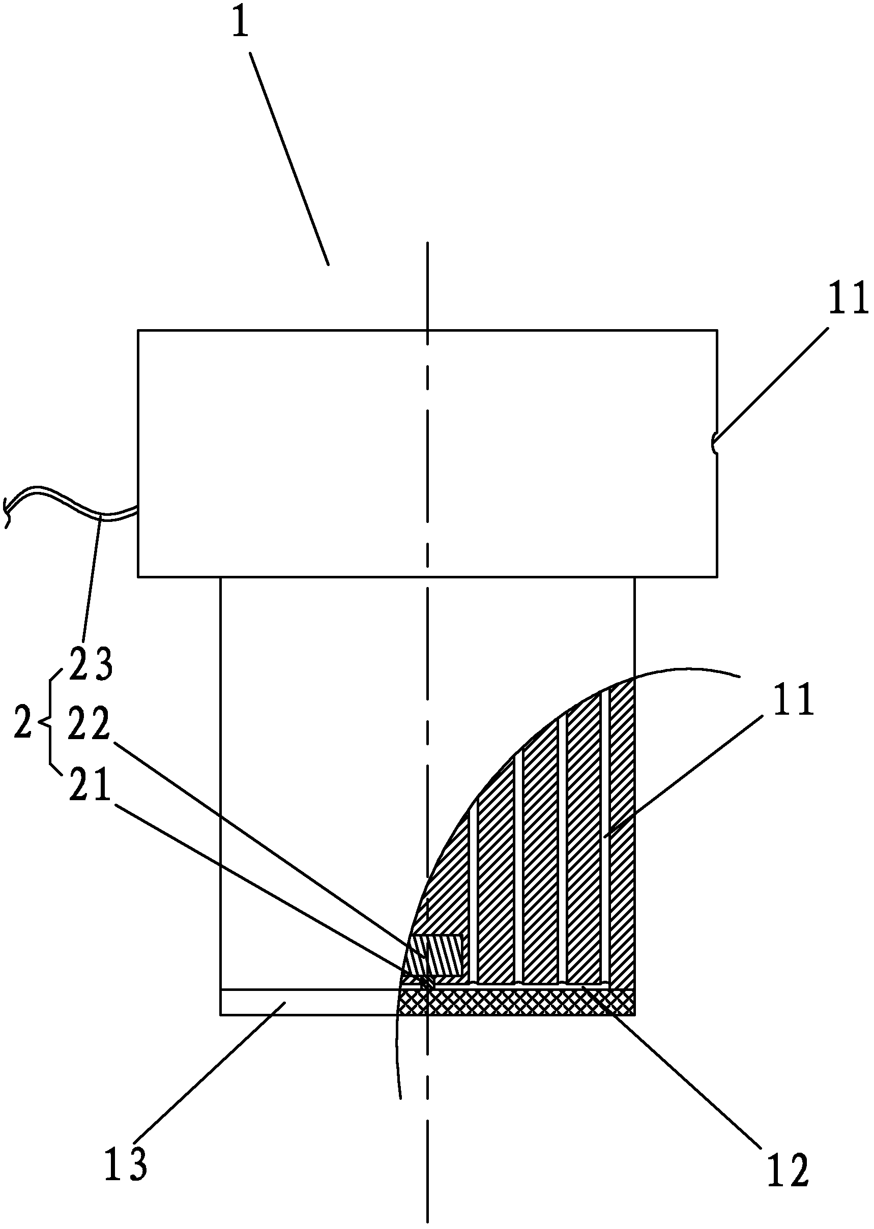 Pressure-bearing type acoustic detection probe used for engineering