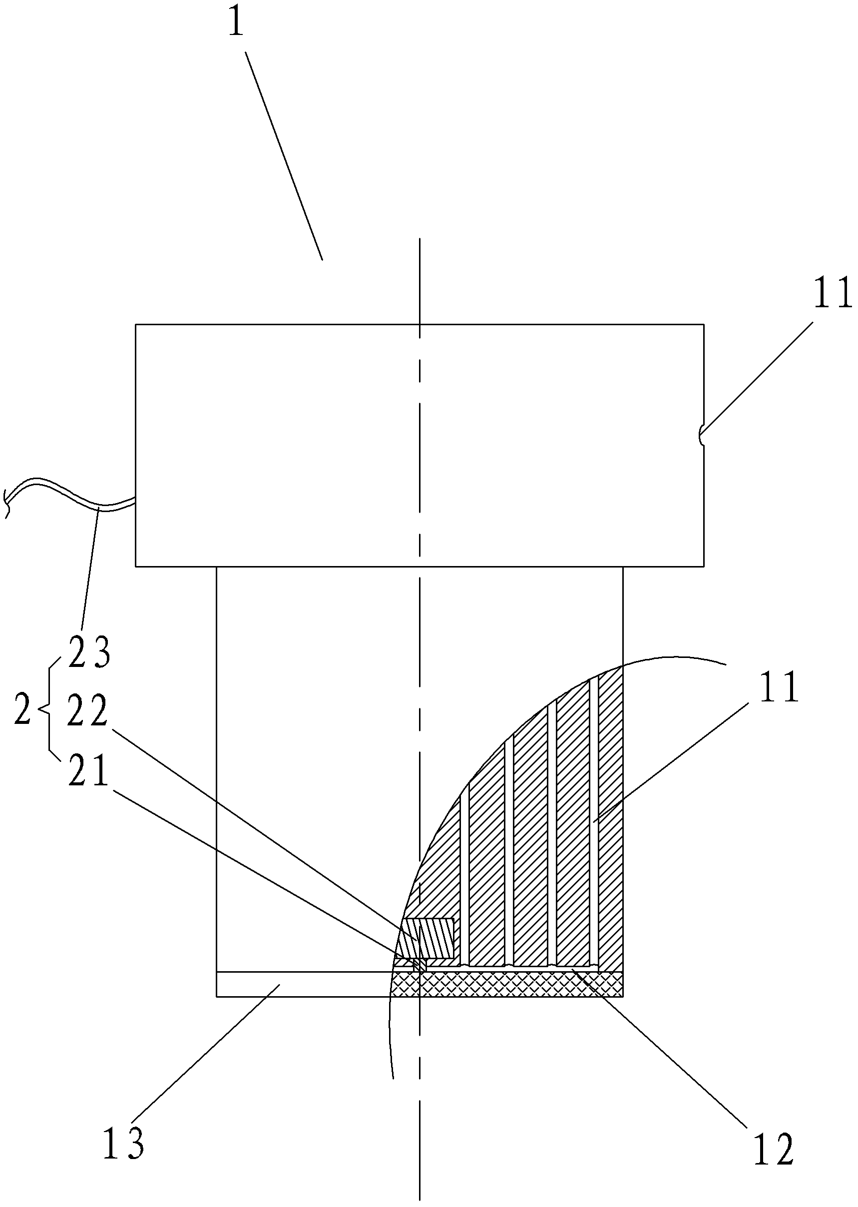 Pressure-bearing type acoustic detection probe used for engineering
