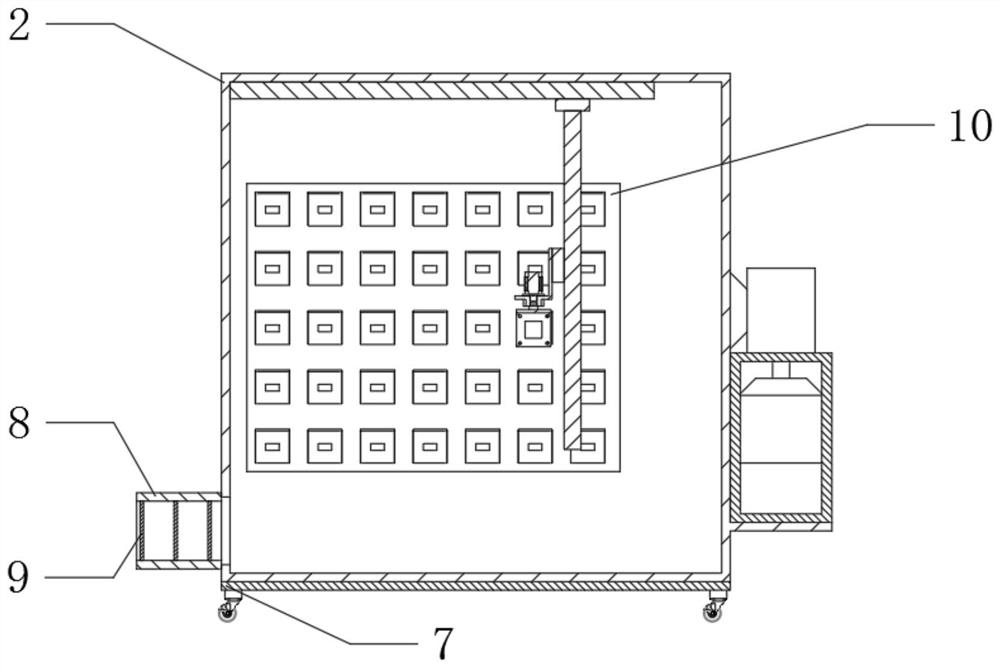 Wood sculpture storage device with protection function