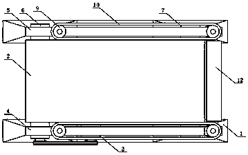 Reclaimed leather raw material conveying device