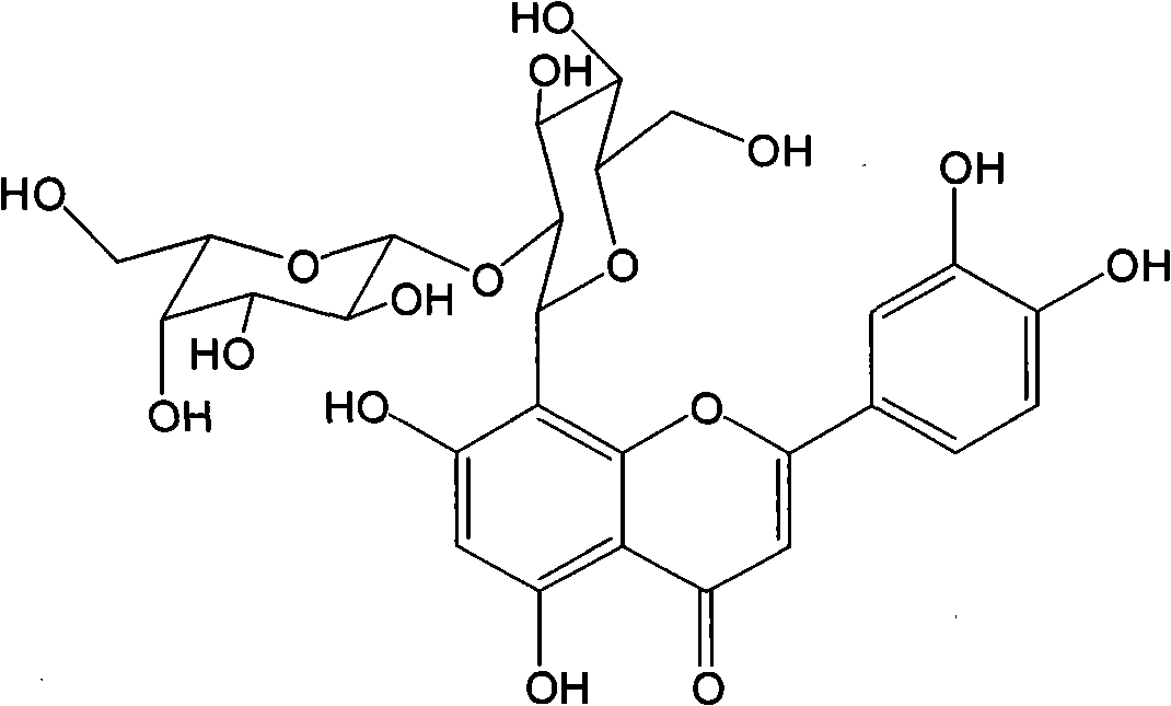 Composite using orientin-2'-O-beta-L-galactoside as main component and application thereof