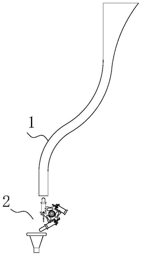 Feeding system for glass bottle production