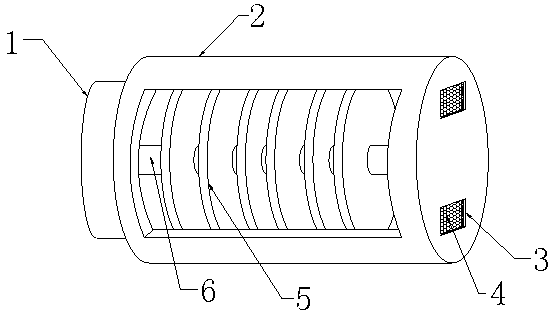 Industrial-grade spiral squeeze-out type air purification device