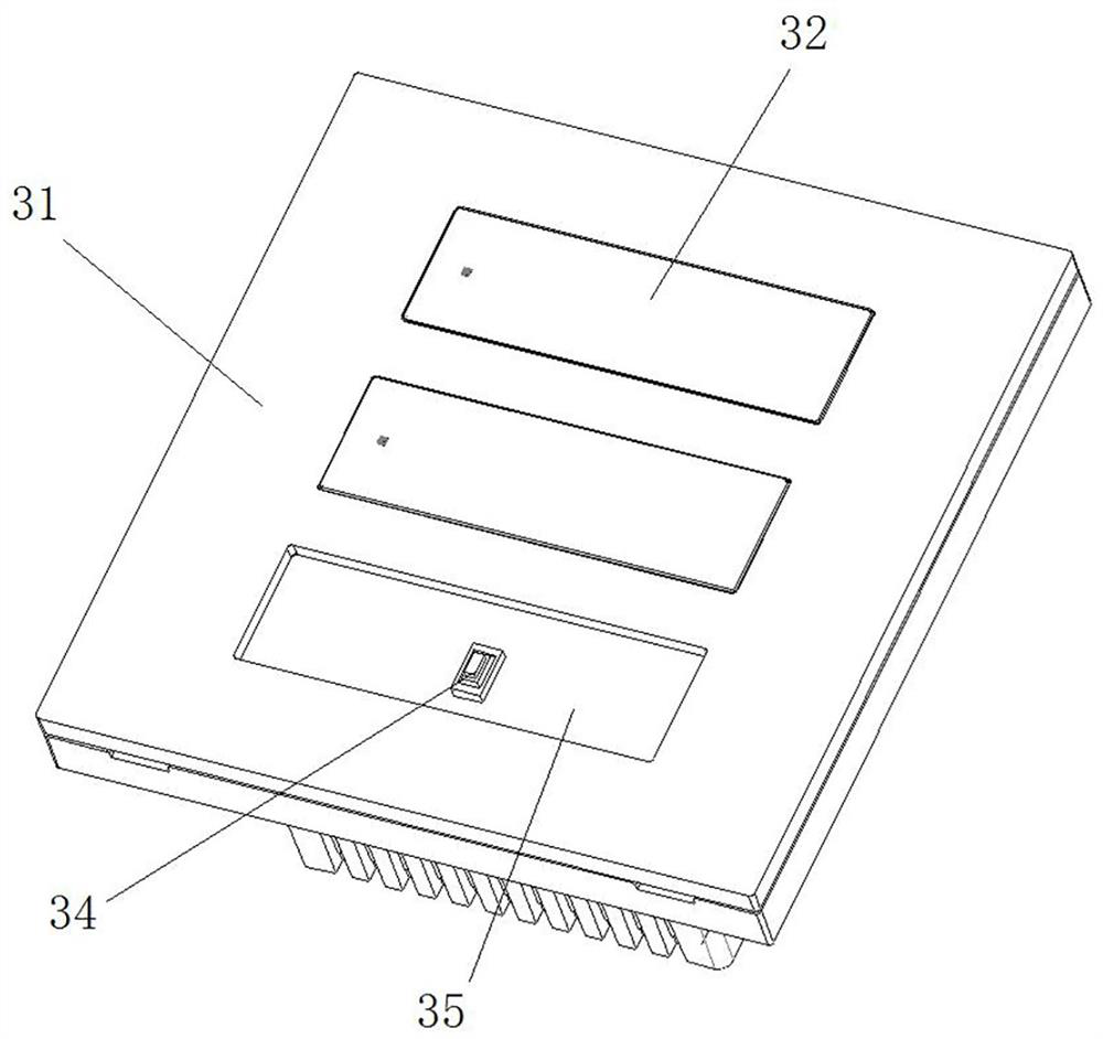 Key structure and intelligent switch using same