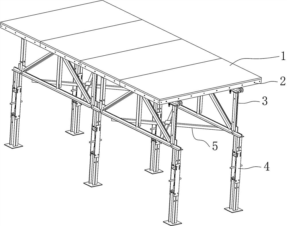 Quick disassembly and assembly of building formwork frame