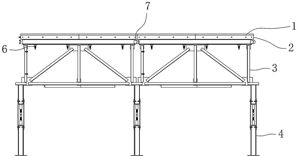 Quick disassembly and assembly of building formwork frame