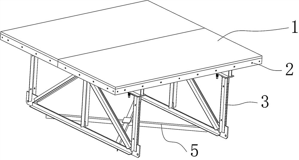 Quick disassembly and assembly of building formwork frame