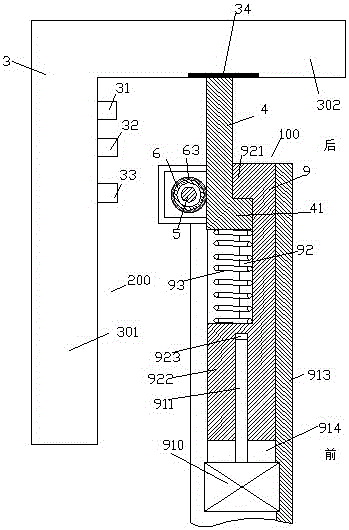 Shaft part detection device provided with contact sensor and using method thereof