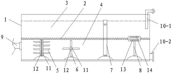 Multifunctional sludge treatment aeration tank