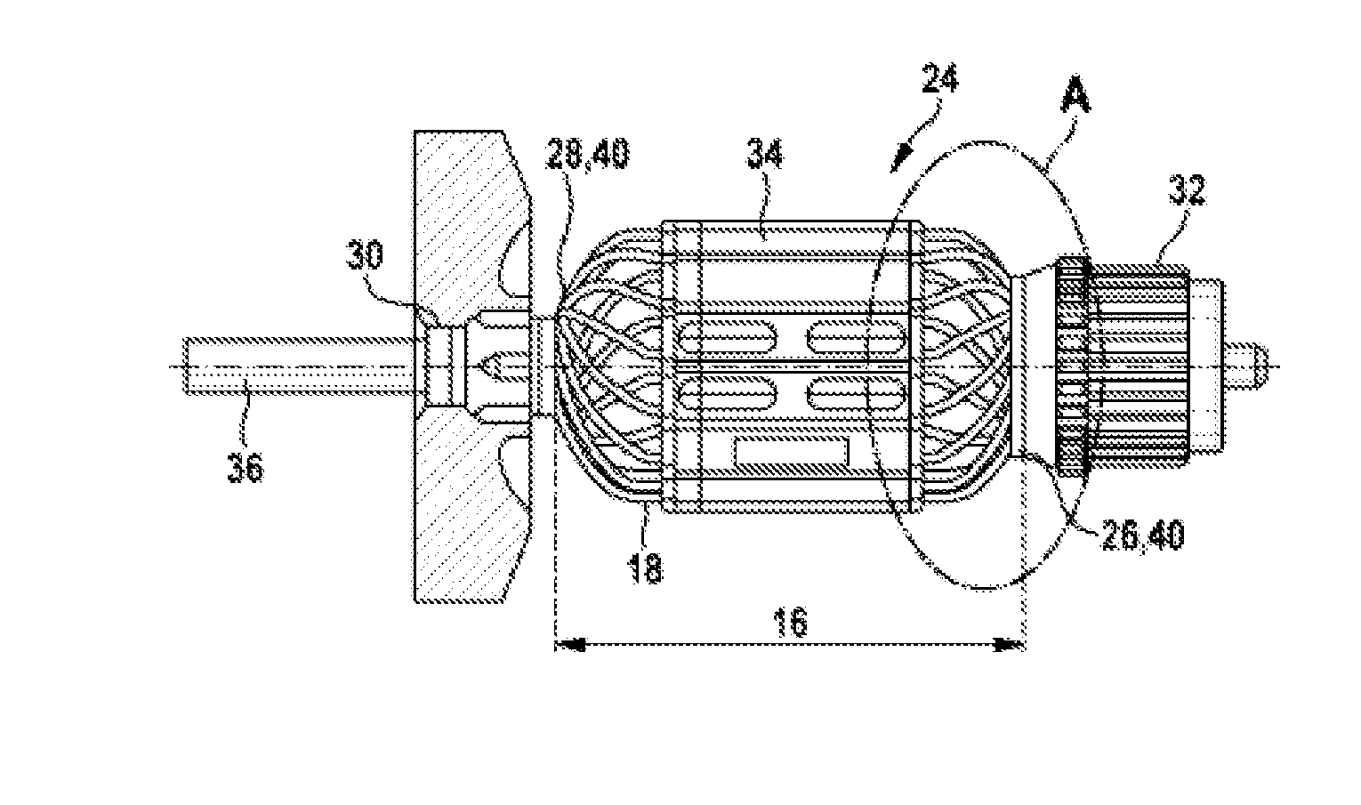 Ring element for a rotor of an electric motor