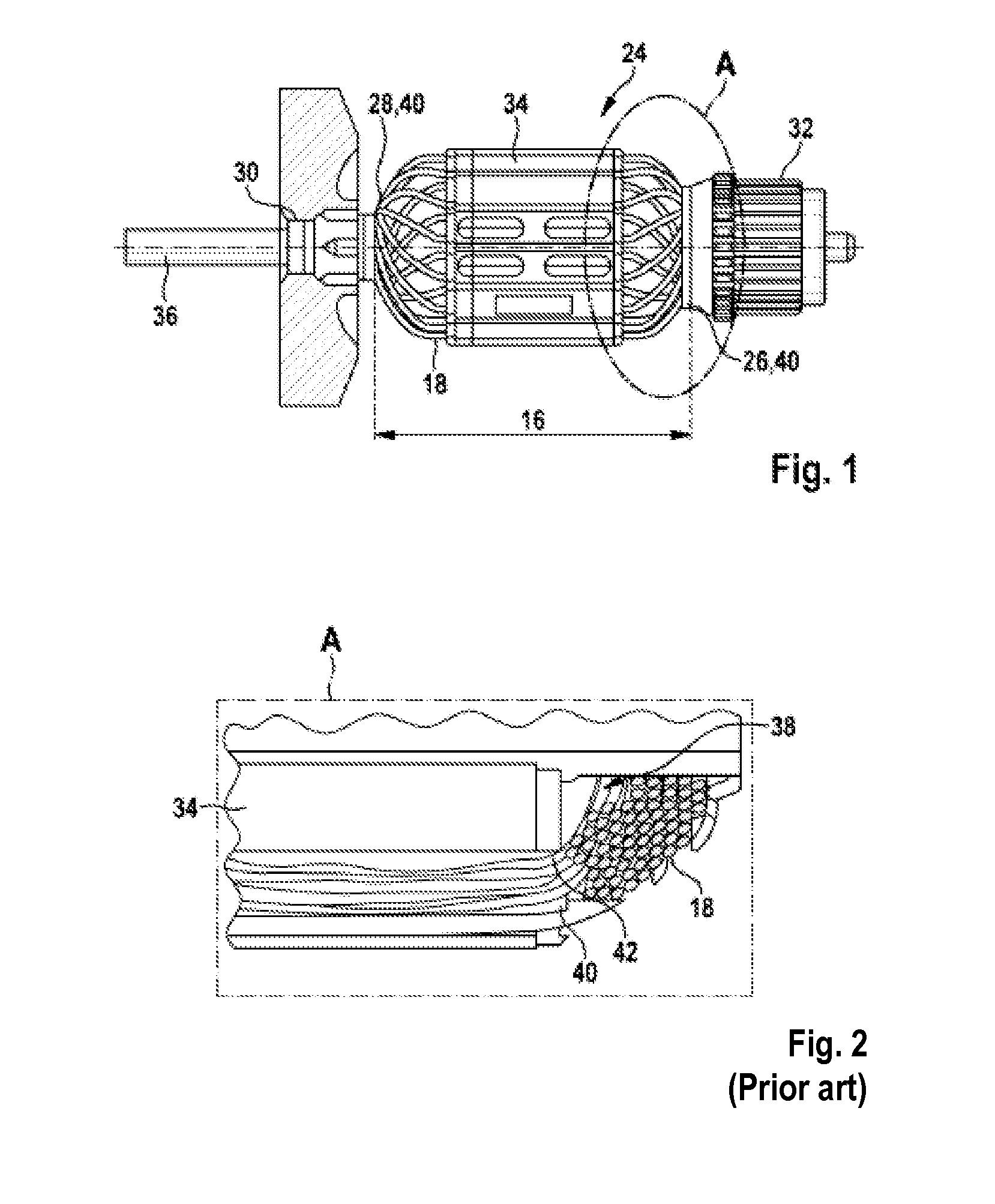 Ring element for a rotor of an electric motor