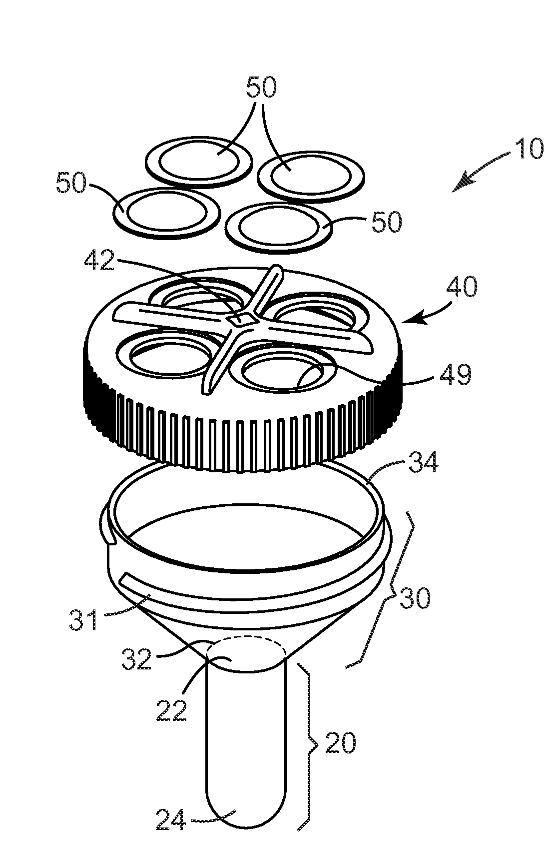Devices and methods for dispensing reagents into samples