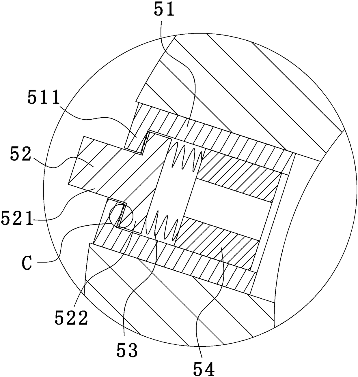Energy-saving type spinning cloth processing device