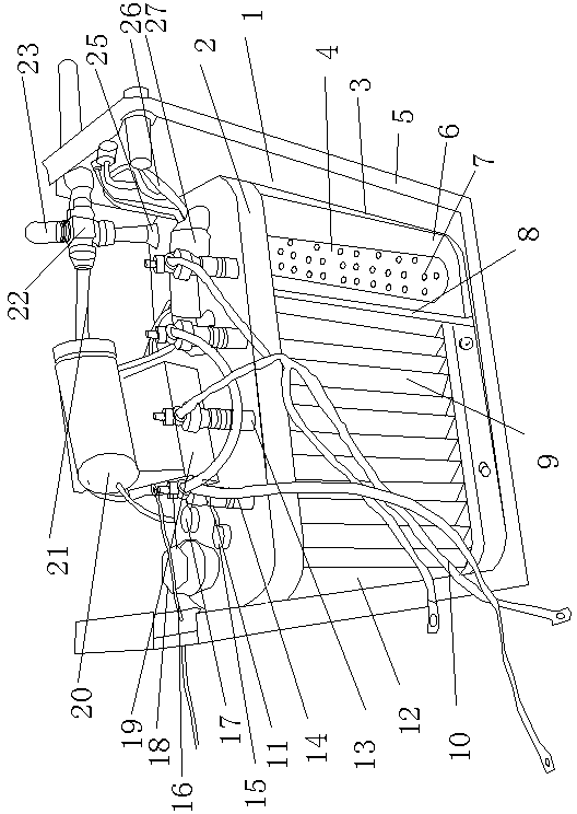 Deposited-carbon cleaning device of automobile