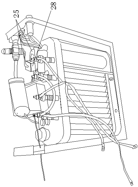 Deposited-carbon cleaning device of automobile