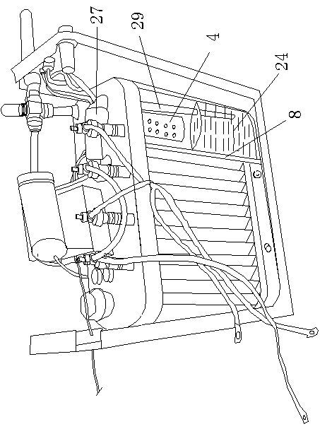 Deposited-carbon cleaning device of automobile