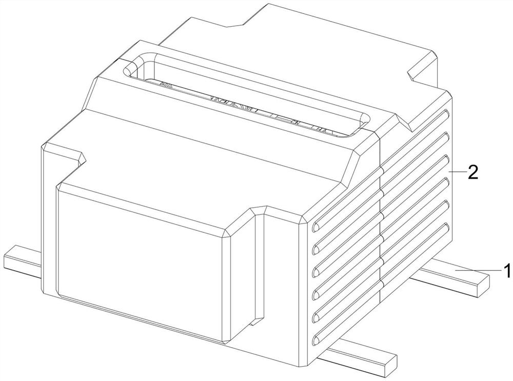 A USB power cable auxiliary packaging device