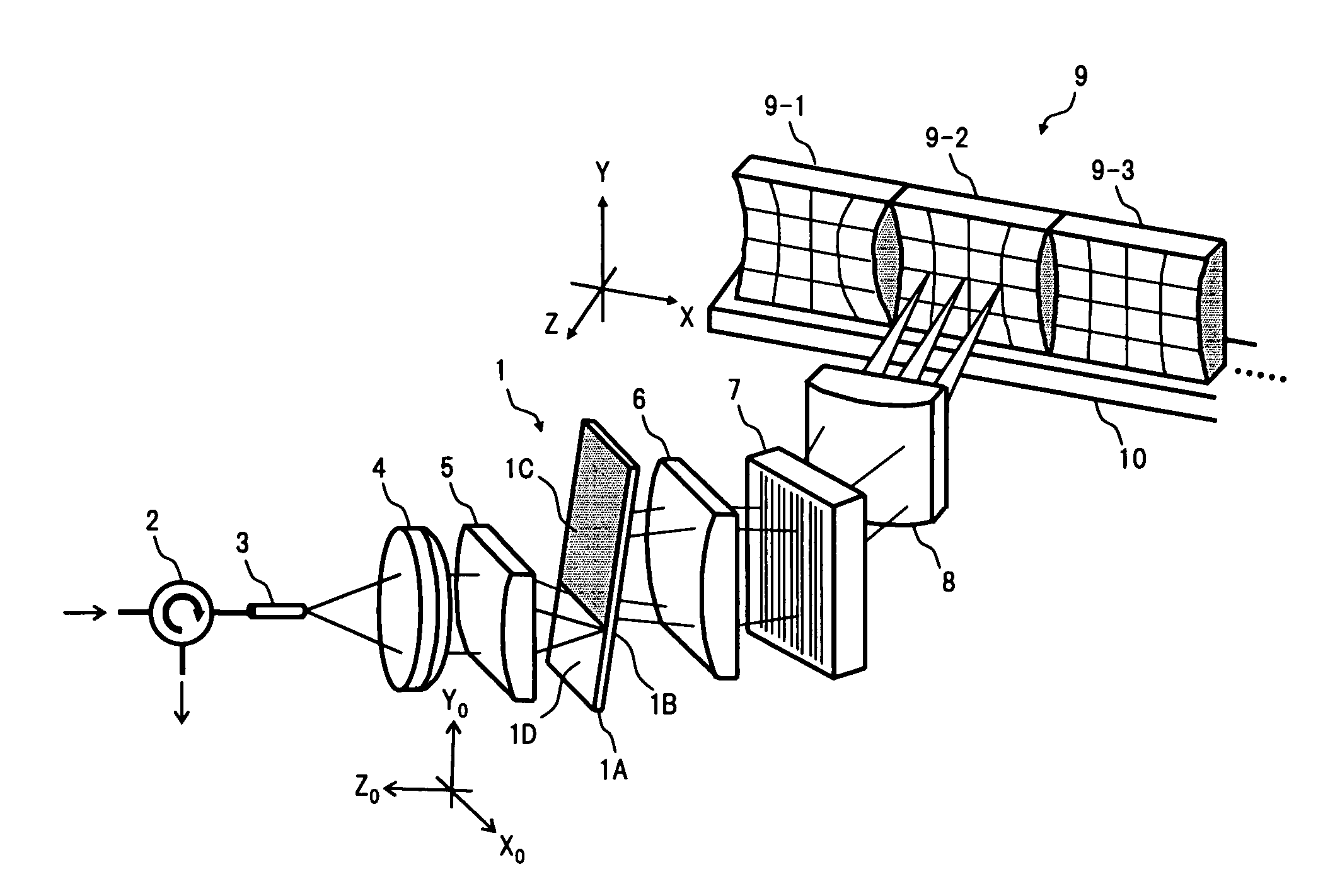 Chromatic dispersion and dispersion slope compensating apparatus