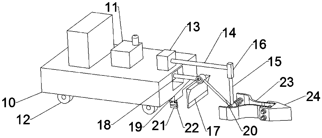 Channel excavating device for agricultural irrigation