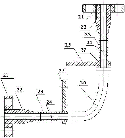 Experimental device for flow and heat transfer characteristics of curved single passage of subcritical energy reactor coolant