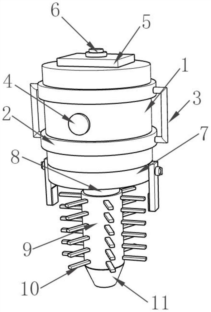 An assembled dredging mechanism for drainage pipe fittings
