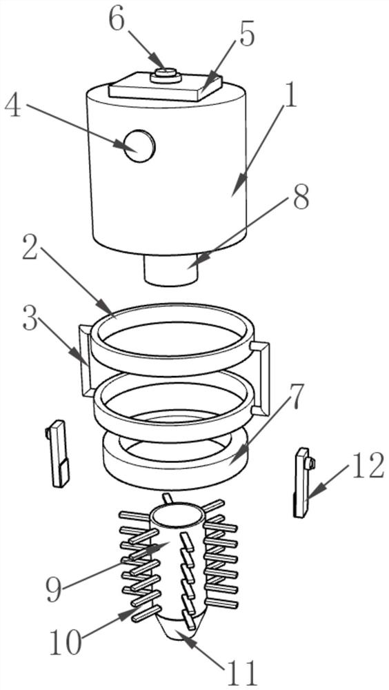 An assembled dredging mechanism for drainage pipe fittings