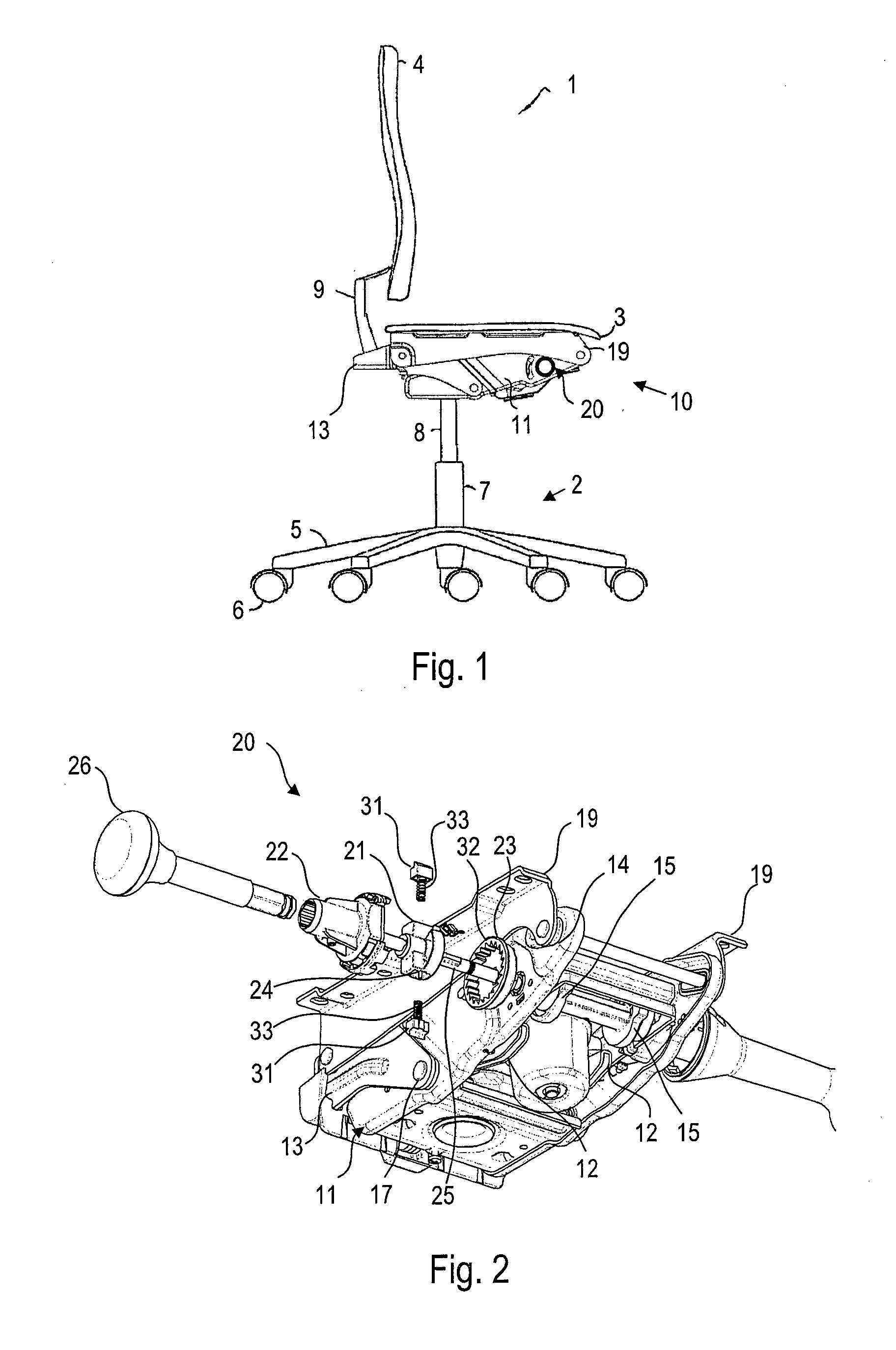 Tension adjust device for a chair and chair