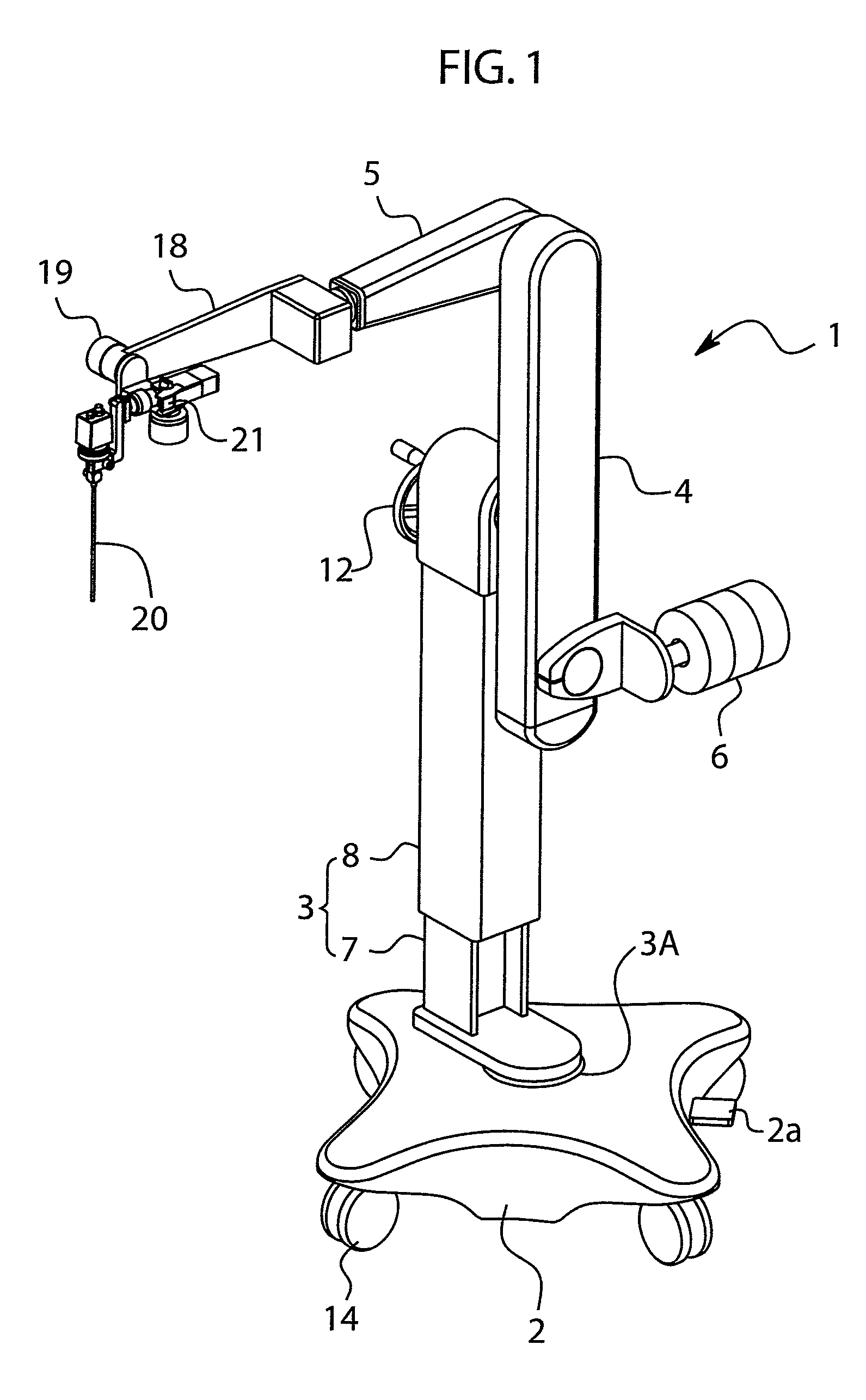 Holding arm apparatus for medical tool