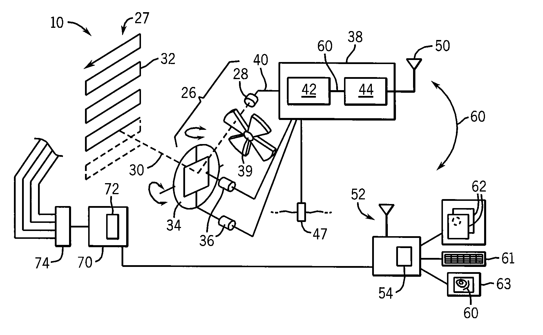 In-cabinet thermal monitoring method and system