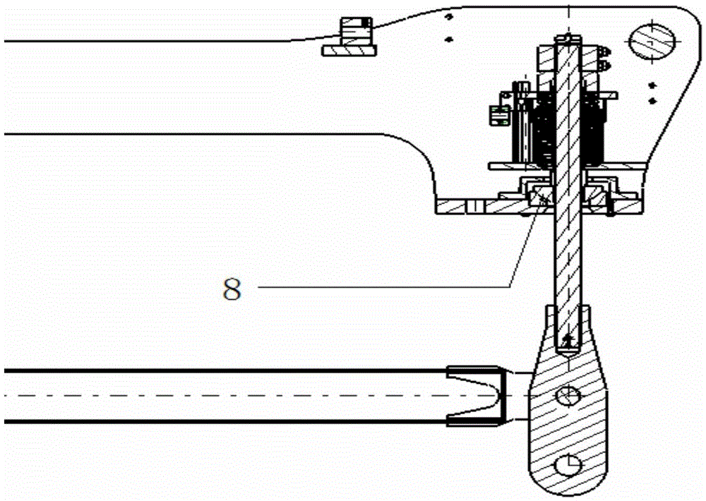 Steel wire rope rotation preventing device applied to container crane