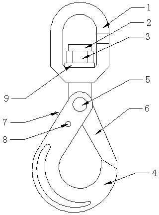 Manufacture and assembly technology of annular self-locking lifting hook