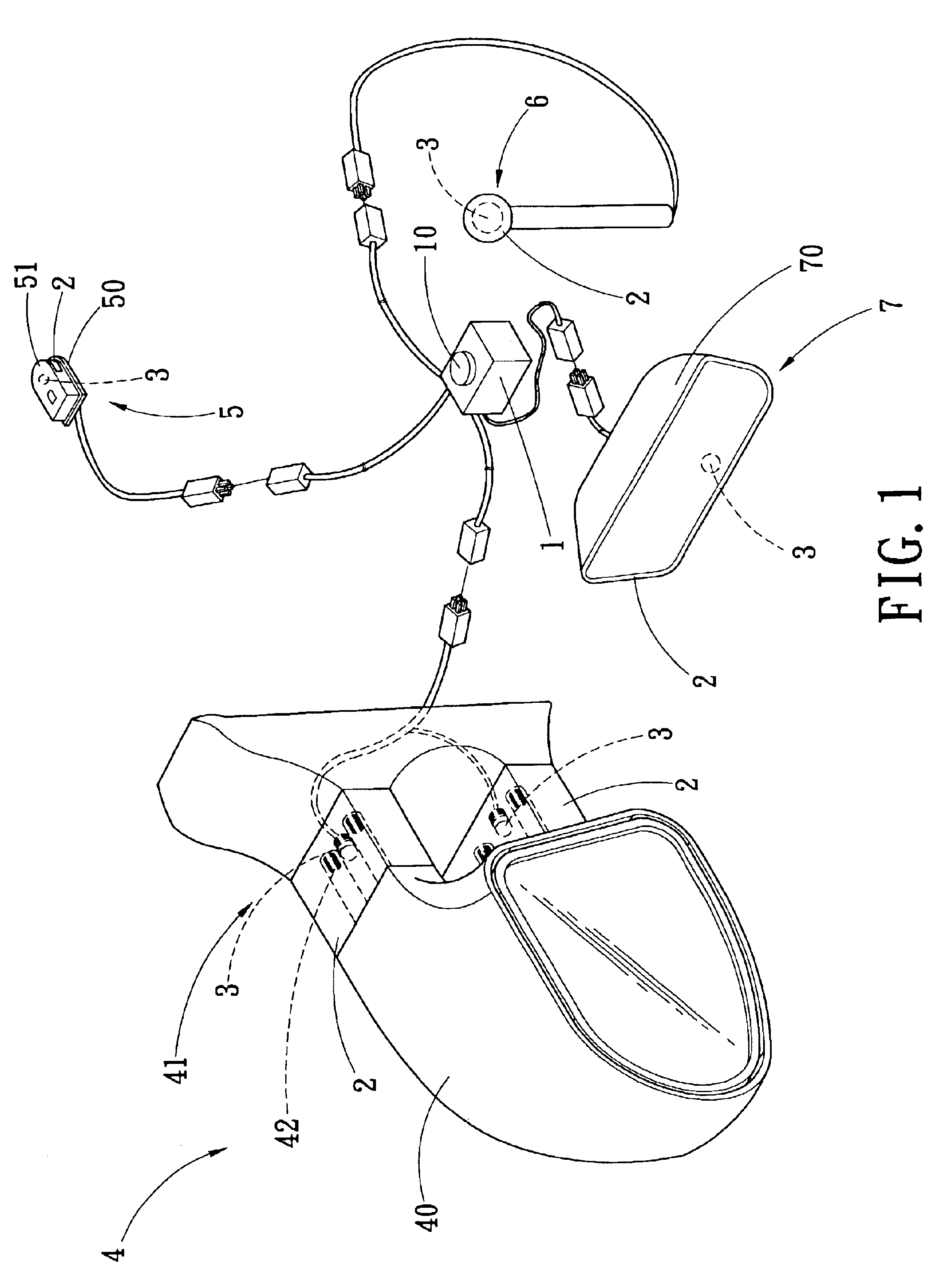 Color-changing illumination assembly for vehicle accessory
