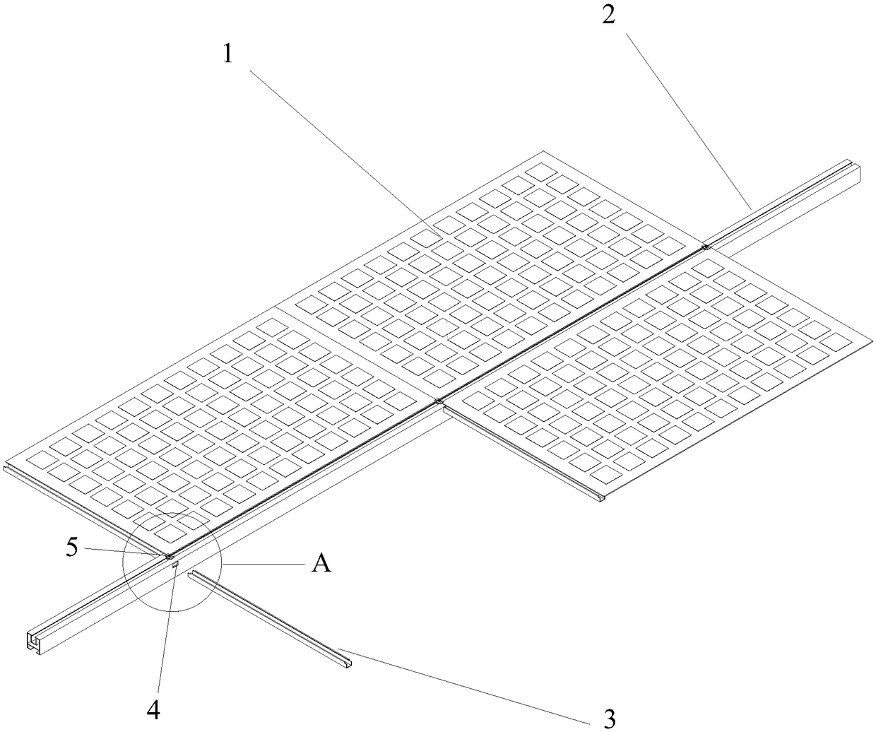 A photovoltaic module waterproof mounting structure