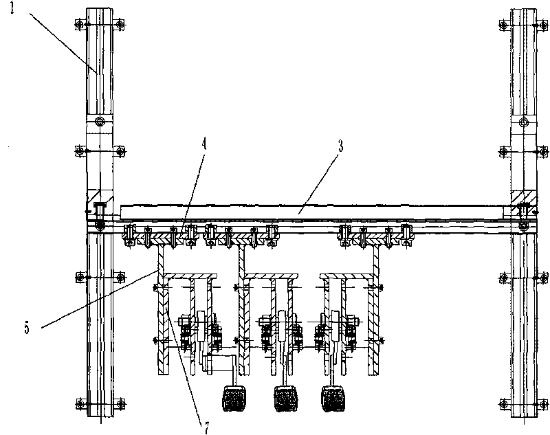 Adjustable pedal assembly and multi-degree-of-freedom combined pedal system using same