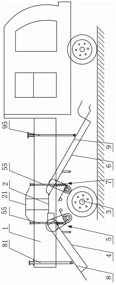 Automatic road cone placing and recycling device