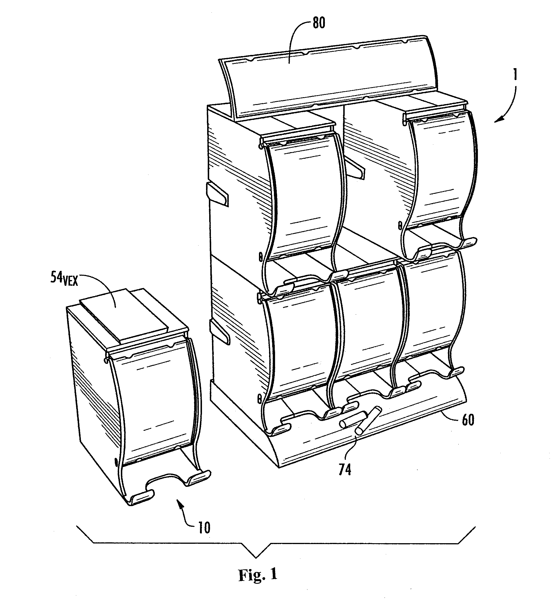 Modular Display and Dispensing System and Module Device for Building a Display and Dispensing System
