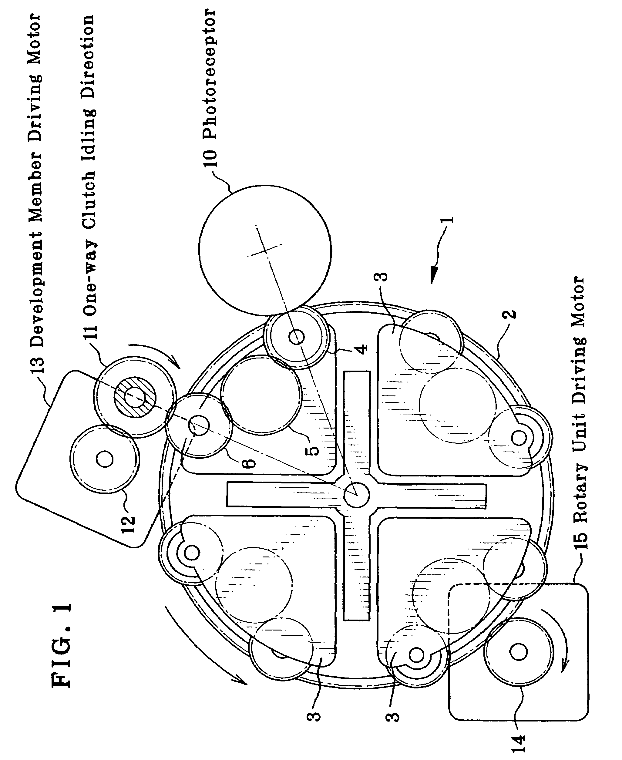 Rotary developing device