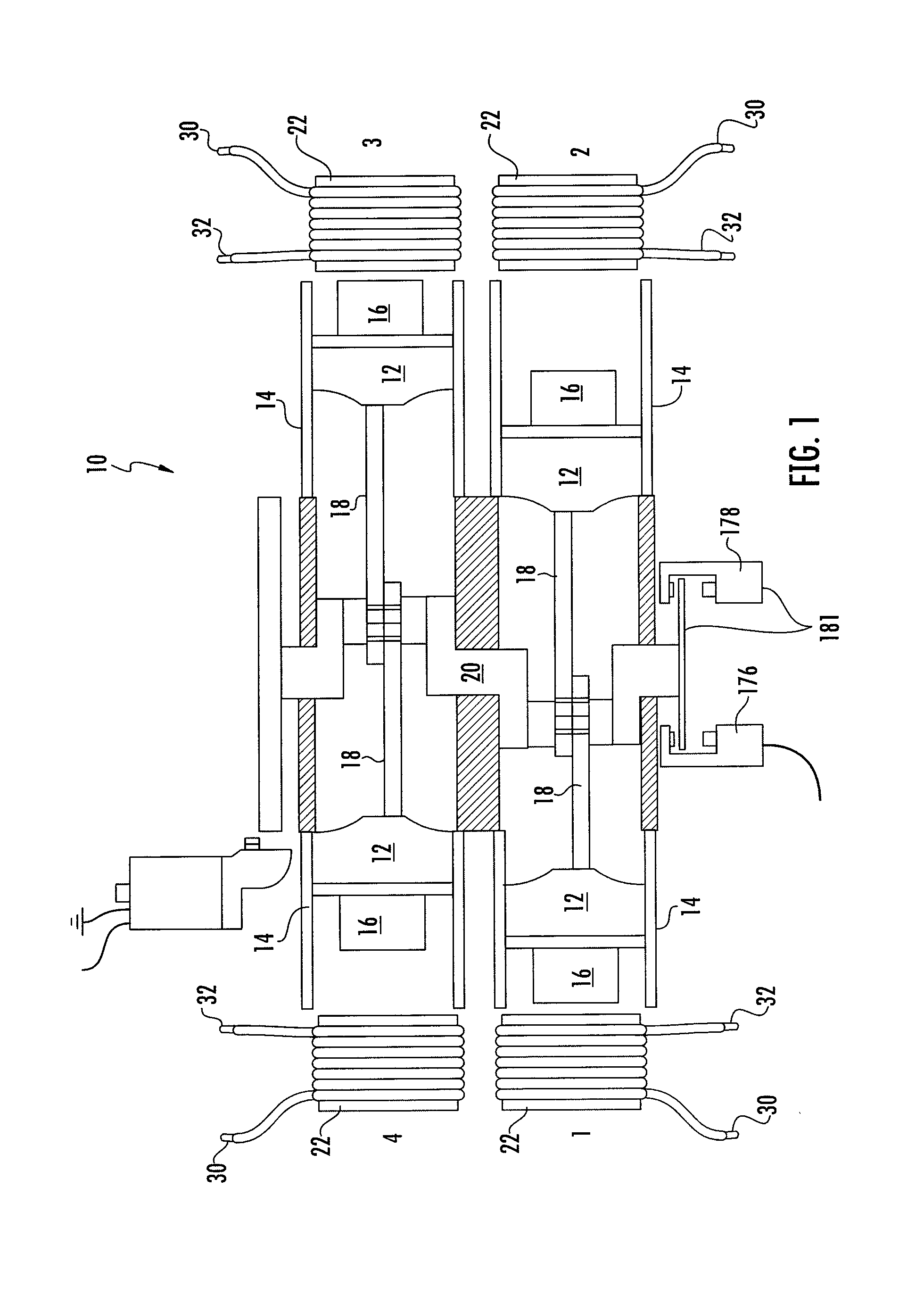 Magnetically Powered Reciprocating Engine And Electromagnet Control System